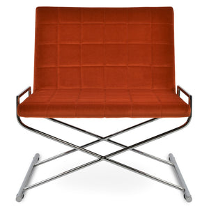 Soho Concept Chelsea X Sleek Chrome Base Chairs - Boucle, Velvet, Nubuck & Camira Era Fabrics With 10-year Warranty Chrome,Orange  Soho-concept-dining-chair-12975