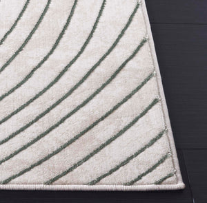 Safavieh Chiffon 5ft 3in X 7ft 6in Green And Ivory Area Rug - Stylish, Durable, And Perfect For Modern Decor! Green ,Ivory Polyester Chf750y-5