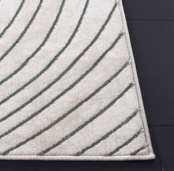 Safavieh Chiffon 5ft 3in X 7ft 6in Green And Ivory Area Rug - Stylish, Durable, And Perfect For Modern Decor! Green ,Ivory Polyester Chf750y-5