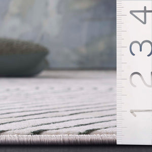 Safavieh Chiffon 5ft 3in X 7ft 6in Green And Ivory Area Rug - Stylish, Durable, And Perfect For Modern Decor! Green ,Ivory Polyester Chf750y-5