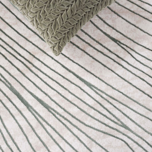 Safavieh Chiffon 5ft 3in X 7ft 6in Green And Ivory Area Rug - Stylish, Durable, And Perfect For Modern Decor! Green ,Ivory Polyester Chf750y-5