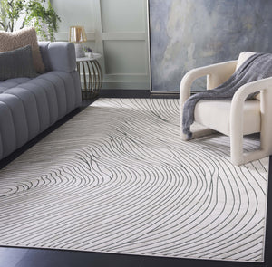 Safavieh Chiffon 5ft 3in X 7ft 6in Green And Ivory Area Rug - Stylish, Durable, And Perfect For Modern Decor! Green ,Ivory Polyester Chf750y-5