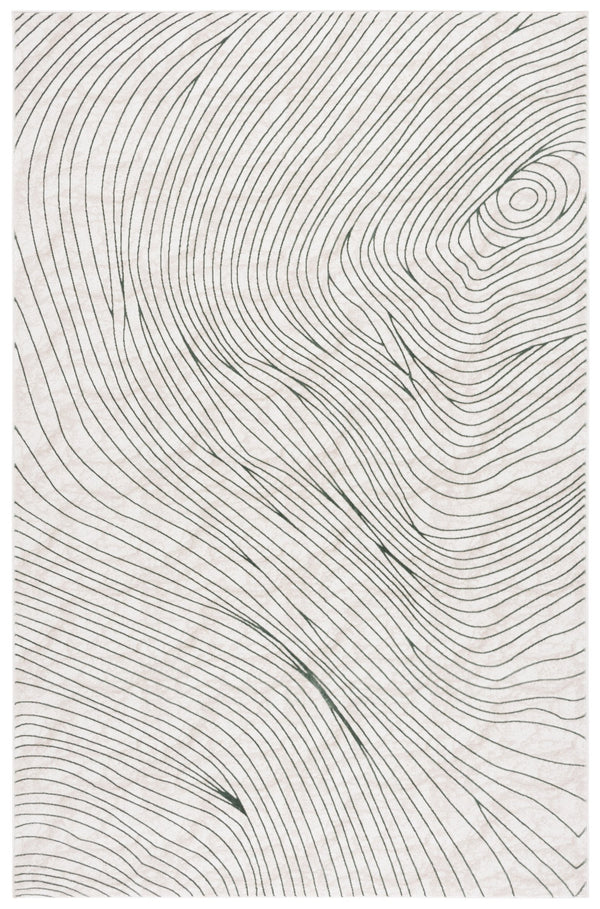 Safavieh Chiffon 5ft 3in X 7ft 6in Green And Ivory Area Rug - Stylish, Durable, And Perfect For Modern Decor! Green ,Ivory Polyester Chf750y-5