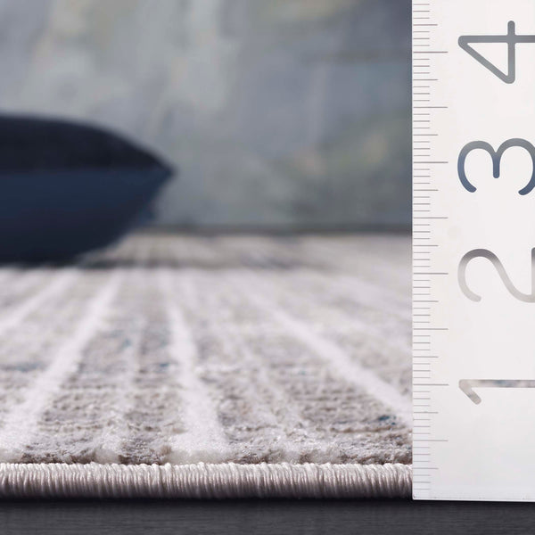 Safavieh Chiffon Medium Rectangle Area Rug In Blue & Ivory - Modern Design Meets Traditional Craftsmanship Blue ,Ivory Polyester Chf752m-5