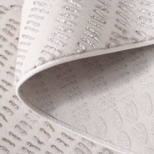 Safavieh Chiffon 754a Ivory/Grey 5x7.5 Ft Medium Rectangle Rug - Elegant, Durable, Modern Turkish Design Ivory ,Grey Polyester Chf754a-5