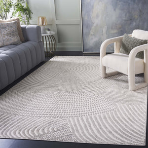 Safavieh Chiffon 754a Ivory/Grey 5x7.5 Ft Medium Rectangle Rug - Elegant, Durable, Modern Turkish Design Ivory ,Grey Polyester Chf754a-5