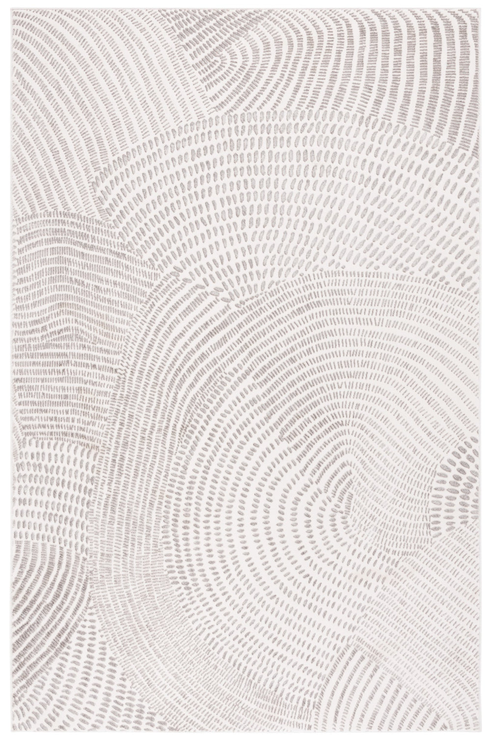 Safavieh Chiffon 754a Ivory/Grey 5x7.5 Ft Medium Rectangle Rug - Elegant, Durable, Modern Turkish Design Ivory ,Grey Polyester Chf754a-5