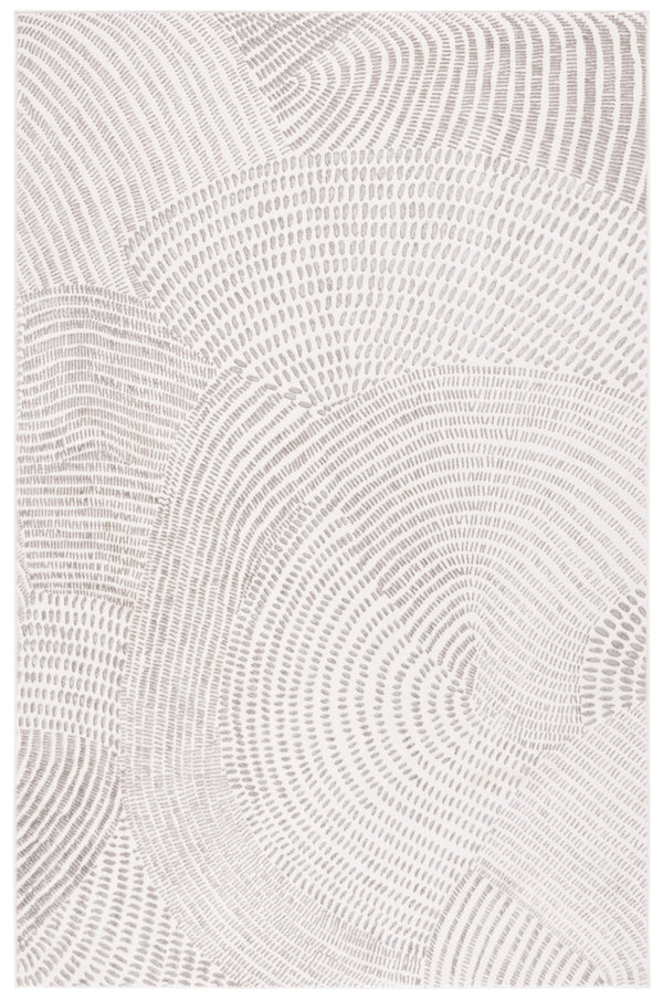 Safavieh Chiffon 754a Ivory/Grey 5x7.5 Ft Medium Rectangle Rug - Elegant, Durable, Modern Turkish Design Ivory ,Grey Polyester Chf754a-5