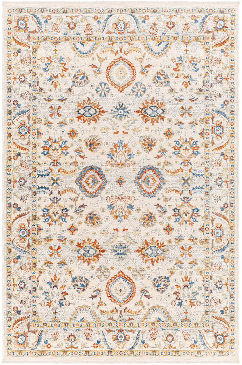 Chicago CHG-2305 8'10" x 12'8" Machine Woven Rug CHG2305-810127  Slate, Light Beige, Mustard, Blue, Rust Surya