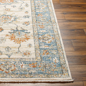Chicago CHG-2311 8'10" x 12'8" Machine Woven Rug CHG2311-810127  Slate, Light Beige, Mustard, Black, Blue Surya