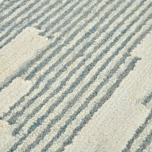 Amer Rugs Chicago Modern Geometric Hand-hooked Area Rug - Elegant Natural Wool Design For Timeless Decor Gray Wool Chi20810