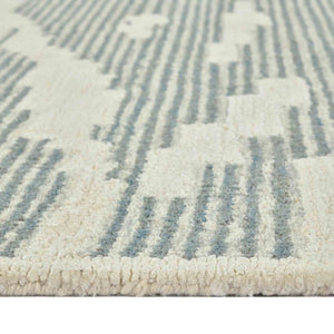 Amer Rugs Chicago Modern Geometric Hand-hooked Area Rug - Elegant Natural Wool Design For Timeless Decor Gray Wool Chi20810