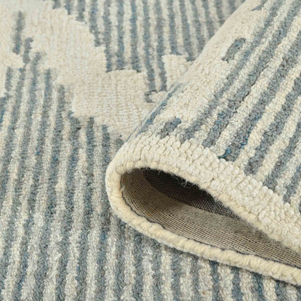 Amer Rugs Chicago Modern Geometric Hand-hooked Area Rug - Elegant Natural Wool Design For Timeless Decor Gray Wool Chi20810