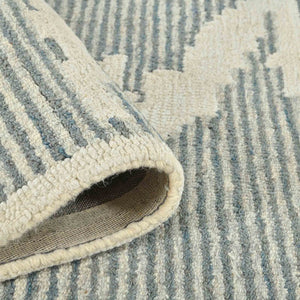 Amer Rugs Chicago Modern Geometric Hand-hooked Area Rug - Elegant Natural Wool Design For Timeless Decor Gray Wool Chi20810