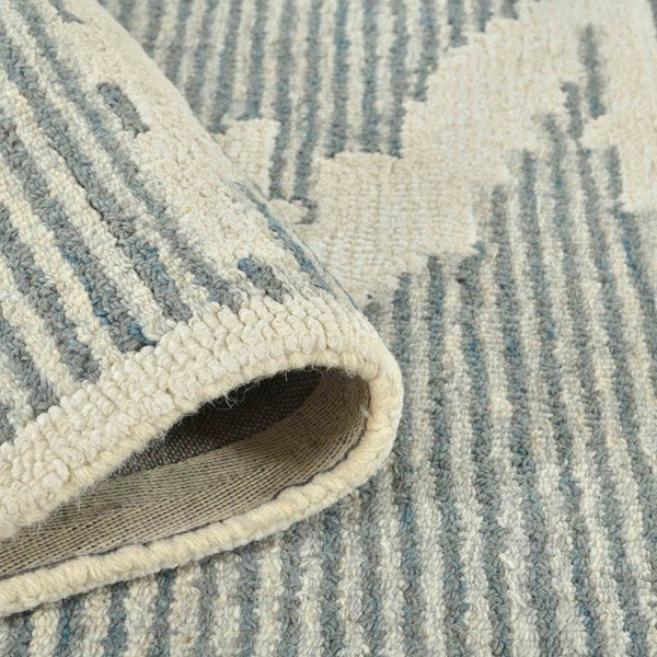 Amer Rugs Chicago Modern Geometric Hand-hooked Area Rug - Elegant Natural Wool Design For Timeless Decor Gray Wool Chi20810