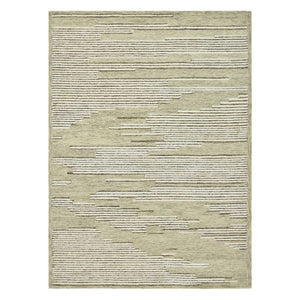 Amer Rugs Chicago Modern Geometric Hand-hooked Area Rug - Elegant Natural Wool Design For Timeless Decor Ivory Wool Chi40810