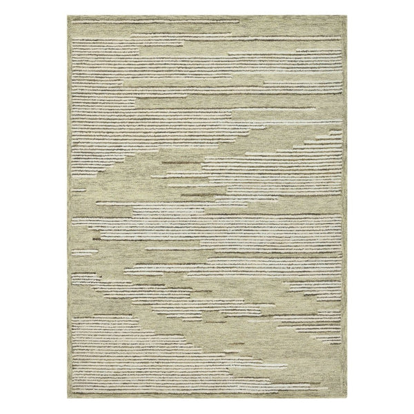 Amer Rugs Chicago Modern Geometric Hand-hooked Area Rug - Elegant Natural Wool Design For Timeless Decor Ivory Wool Chi40810