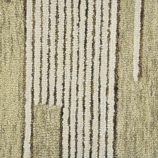 Amer Rugs Chicago Modern Geometric Hand-hooked Area Rug - Elegant Natural Wool Design For Timeless Decor Ivory Wool Chi40810