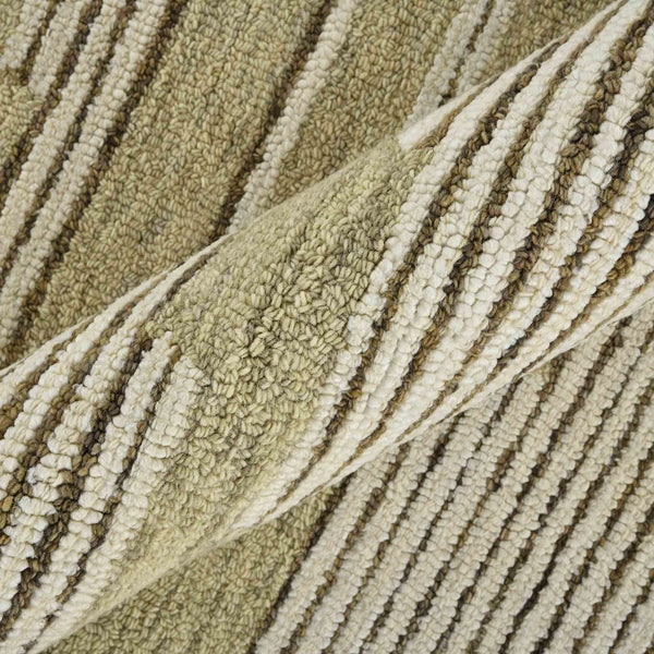 Amer Rugs Chicago Modern Geometric Hand-hooked Area Rug - Elegant Natural Wool Design For Timeless Decor Ivory Wool Chi40810