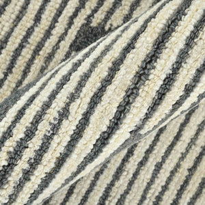 Amer Rugs Chicago Modern Geometric Hand-hooked Area Rug - Elegant Natural Wool Design For Timeless Decor Dark Gray Wool Chi50508