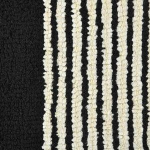 Amer Rugs Chicago Modern Geometric Hand-hooked Area Rug - Elegant Natural Wool Design For Timeless Decor Ebony Wool Chi60810