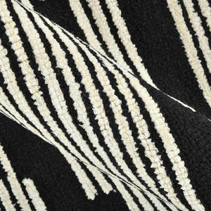 Amer Rugs Chicago Modern Geometric Hand-hooked Area Rug - Elegant Natural Wool Design For Timeless Decor Ebony Wool Chi60810