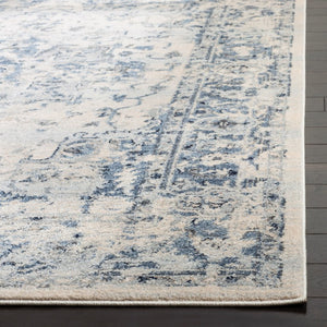 Safavieh Charleston Round Polypropylene Area Rug Traditional Navy Ivory Living Room Floor CHL411A-11R