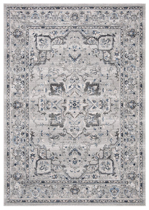 Safavieh Charleston Elegant Round Area Rug In Timeless Ivory And Navy, Perfect For Modern Home Decor Grey ,Dark Grey 68% Polypropylene,24% Jute,8% Latex Chl411f-4sq