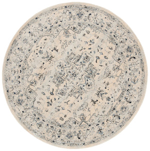 Safavieh Charleston Ivory Light Blue Floral Rug 6X8 — Power-Loomed Turkey, Low-Profile 1/2" Pile, Durable Elegance CHL411M-68