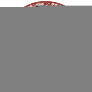 Safavieh Charleston Elegant Round Area Rug In Timeless Ivory And Navy, Perfect For Modern Home Decor Red ,Ivory 68% Polypropylene,24% Jute,8% Latex Chl411q-5sq