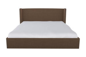 Moss Home Chloe King Bed - Elegant Low Profile Headboard Design For A Sophisticated And Stylish Bedroom Retreat Cafe 100% Polyester Chlo-bed-kin-stucaf