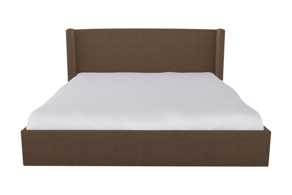 Moss Home Chloe King Bed - Elegant Low Profile Headboard Design For A Sophisticated And Stylish Bedroom Retreat Cafe 100% Polyester Chlo-bed-kin-stucaf