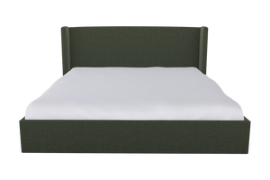 Moss Home Chloe King Bed - Elegant Low Profile Headboard Design For A Sophisticated And Stylish Bedroom Retreat Forest 100% Polyester Chlo-bed-kin-stufor