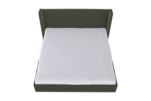 Moss Home Chloe King Bed - Elegant Low Profile Headboard Design For A Sophisticated And Stylish Bedroom Retreat Forest 100% Polyester Chlo-bed-kin-stufor