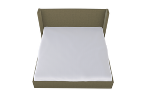 Moss Home Chloe King Bed - Elegant Low Profile Headboard Design For A Sophisticated And Stylish Bedroom Retreat Moss 100% Polyester Chlo-bed-kin-stumos