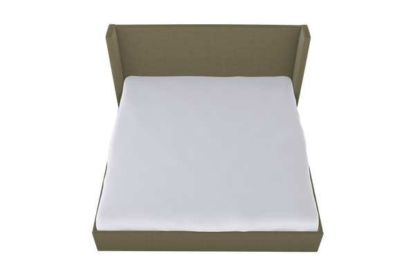 Moss Home Chloe King Bed - Elegant Low Profile Headboard Design For A Sophisticated And Stylish Bedroom Retreat Moss 100% Polyester Chlo-bed-kin-stumos