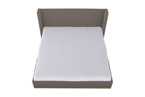 Moss Home Chloe King Bed - Elegant Low Profile Headboard Design For A Sophisticated And Stylish Bedroom Retreat Mushroom 100% Polyester Chlo-bed-kin-stumus