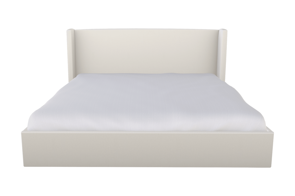 Moss Home Chloe Twin Bed With Low Profile Shelter Headboard – Elevate Your Bedroom With Sophisticated Style Cloud 100% Olefin Chlo-bed-twi-celclo