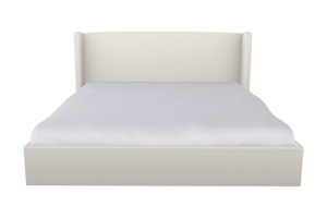 Moss Home Chloe Cal King Bed With Low Profile Shelter Headboard For Sophisticated Casual Bedroom Style Cloud 100% Olefin Chlo-bed-cal-celclo