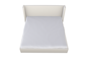 Moss Home Chloe King Bed - Elegant Low Profile Shelter Headboard Design For A Sophisticated Bedroom Upgrade Cloud 100% Olefin Chlo-bed-kin-celclo