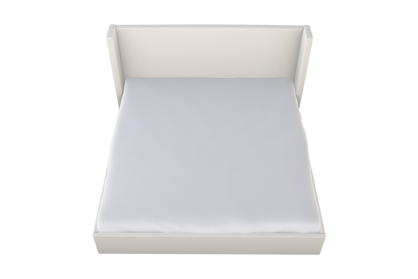 Moss Home Chloe King Bed - Elegant Low Profile Shelter Headboard Design For A Sophisticated Bedroom Upgrade Cloud 100% Olefin Chlo-bed-kin-celclo