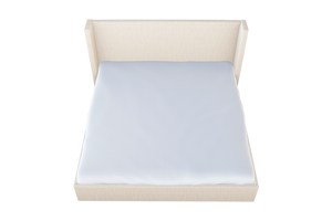 Moss Home Chloe Full Bed - Elegant Low Profile Shelter Headboard For A Sophisticated Casual Bedroom Upgrade Cloud 100% Olefin Chlo-bed-ful-halclo