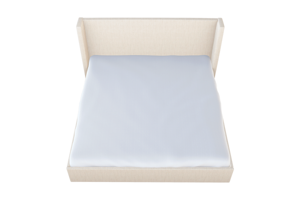 Moss Home Chloe Full Bed - Elegant Low Profile Shelter Headboard For A Sophisticated Casual Bedroom Upgrade Cloud 100% Olefin Chlo-bed-ful-halclo