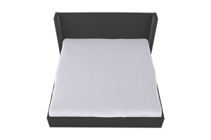 Moss Home Chloe King Bed – Elegant Low Profile Shelter Headboard For A Chic And Cozy Bedroom Retreat Anthracite 54% Polyester 36% Viscose 10% Linen Chlo-bed-kin-offant