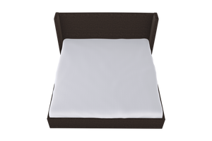 Moss Home Chloe Cal King Bed With Elegant Low Profile Shelter Headboard For A Sophisticated Bedroom Upgrade Espresso 100% Polyester Chlo-bed-cal-shoesp