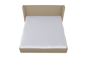 Moss Home Chloe Cal King Bed With Elegant Low Profile Shelter Headboard For A Sophisticated Bedroom Upgrade Sand 100% Polyester Chlo-bed-cal-shosan