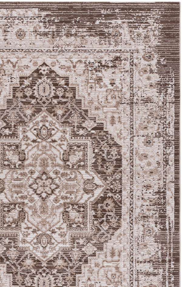 Safavieh Chamber Neutral Grey Beige Area Rug — Low-Profile Durable Polyester Jute Blend, Power-Loomed Turkey 5'-3" x 7'-6" CHM202F-5