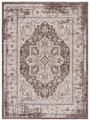 Safavieh Chamber Round Area Rug Grey Beige — Power-Loomed Turkish Craftsmanship, Low-Profile Soft Texture 6'-7" x 6'-7" CHM202F-7R