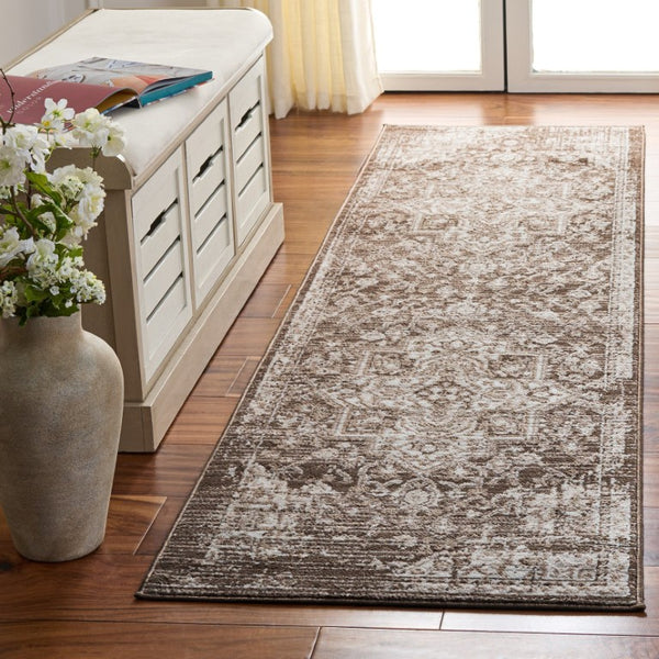 Safavieh Chamber Traditional Runner Rug Power Loomed Polyester for Hallways and Entryways 2'-2" x 8'-0" CHM202T-28