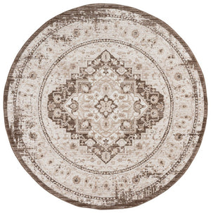 Safavieh Chamber Traditional Runner Rug Power Loomed Polyester for Hallways and Entryways 6'-7" x 6'-7" - Round CHM202T-7R